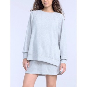 Women's Long Sleeve With Side Slits Scuba Raglan Top | Motherhood Maternity - 1 of 4