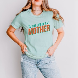 The Life Of A Mother Puff/Glitter - Womens Short Sleeve Tee - 1 of 3