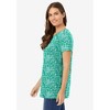 Woman Within Women's Plus Size Perfect Printed Crewneck Tunic - 4 of 4