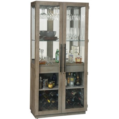 Howard Miller 690036 Howard Miller Chaperone Wine Cabinet 690036 Aged Grey