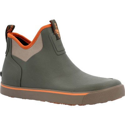 Men's Rocky Dry-Strike Waterproof Green & Orange Deck Boot