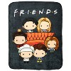 Friends TV Show Chibi Characters Micro Raschel Throw Blanket 46"x60" - 4 of 4