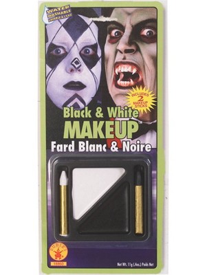 Rubies Black And White Makeup Kit : Target