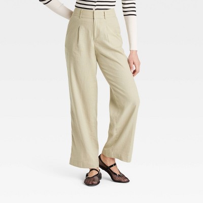 Women's Linen Essential Trouser - A New Day™