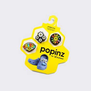 Joybees Kids' 3pk Popinz Good Vibes Shoe Charms