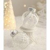 25-Pc Silver Transparent Shatterproof Christmas Ball Ornaments, 2.36" Xmas Tree Decorations for Holiday & Party - 4 of 4