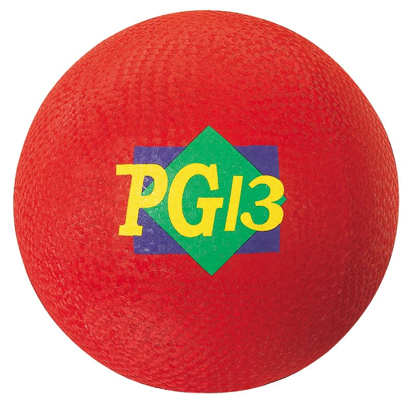 Martin Sports Playground Ball, 13" Diameter, Red, 1 of 4