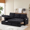 NicBex Couches for Living Room Pull-out L-Shaped Sectional Sofa Bed Comfy Reclining Sofa with charging ports and Storage - 4 of 4