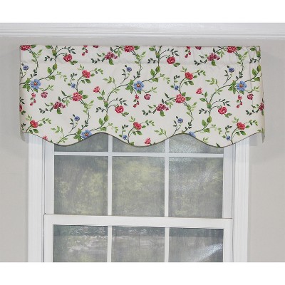 Floral Spring Cotton Rod Pocket Valance, 50" x 15"