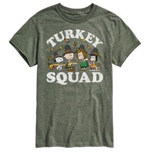 Men's - Peanuts - Turkey Squad Short Sleeve Graphic T-Shirt - 1 of 4