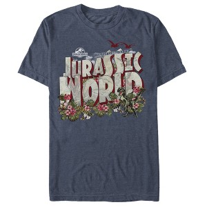 Men's Jurassic World Greetings From Paradise T-Shirt - 1 of 3