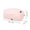Unique Bargains Handheld Bow Embroidery Makeup Bag 3 Pcs - 2 of 4