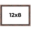 PosterPalooza | 12x8 Thin Bamboo Picture Frame, UV Acrylic, 2 Finishes - Gold and Brown - 2 of 4