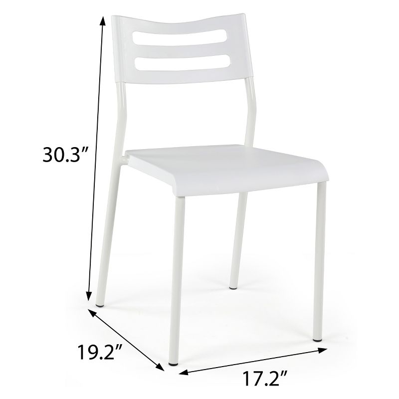 Plastic Desk Chair with Metal Frame - Humble Crew, 6 of 9