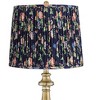 Regency Hill Fairlee 26" High Candlestick Traditional Table Lamp Gold Antique Brass Finish Metal Single Navy Blue Shade Living Room Bedroom Bedside - 2 of 4