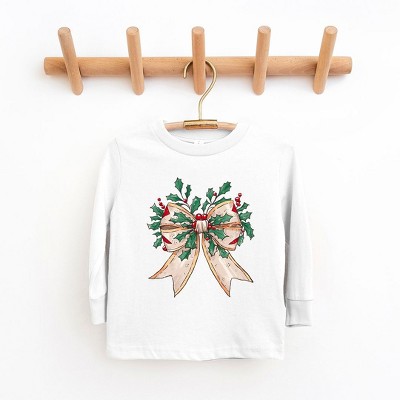 The Juniper Shop Holly Leaves Coquette Youth Long Sleeve Tee