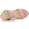 Allegra K Women's Back to College Slingback Crisscross Espadrille Wedges Heel Sandals - 4 of 4