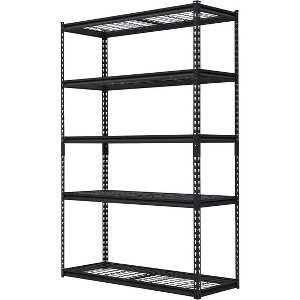 Mental Garage Shelving, 48" L x 18" W x 72" H, 5 Tier Adjustable Storage Shelves, 2500lbs Load Capacity  for Garage, Basement, Warehouse - 1 of 4