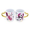 Silver Buffalo Disney Nightmare Before Christmas Jack and Sally Sculpted Handle Ceramic Mug Set - 2 of 4