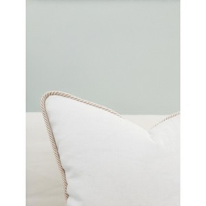 Rope Piping Linen Pillow - 1 of 4