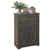 NicBex Barn Door Style Buffet Cabinet with Storage 34.5" Farmhouse Kitchen Sideboard Cabinet with Adjustable Shelf for Living Room - 4 of 4