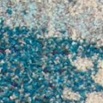 ivory/teal blue
