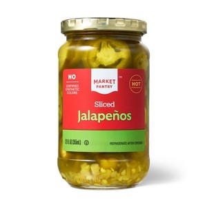 Hot Sliced Jalapenos - 12 fl oz - Market Pantry™ - 1 of 4