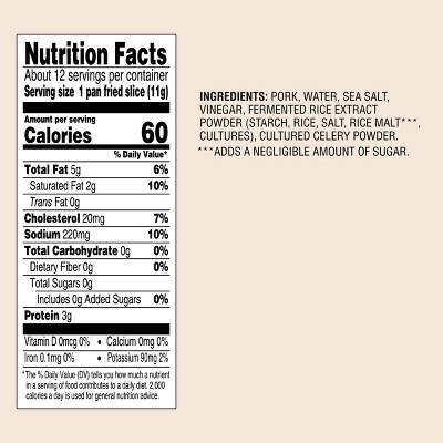 No Sugar Thick Cut Uncured Bacon - 12oz - Good & Gather™