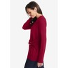 Jessica London Women's Plus Size Shirred Waist Crewneck Sweater - 4 of 4