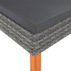 vidaXL Footstool Poly Rattan and Solid Eucalyptus Wood - 3 of 4