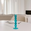 Glass Taper Candle Holder - Elegant Glass Candlestick - Decorative Home & Office Accent - Stylish Modern Design for Living Room & Bedroom - 2 of 4