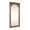 Lirago Rectangle Wood Full Length Mirror Wall Mirror with Inner Arch Carved Frame 72*35 Brown - 3 of 4