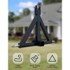 TruAIR 3 Point 2" Trailer Hitch Receiver (Black) - Heavy Duty CAT 1 Quick Hitch Drawbar for Kubota/BX/Kioti/Yanmar Tractors (1-Pack) - 4 of 4