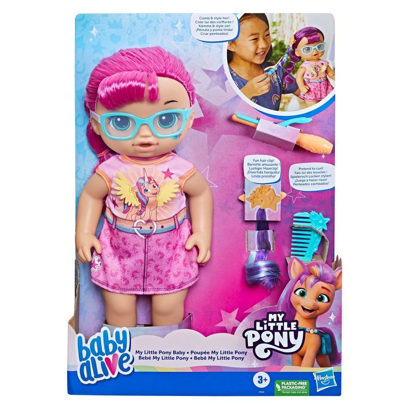 Baby Alive My Little Pony Baby Doll - Sunny Starscout, 3 of 13