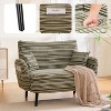 QingMoon Modern Style Two-seater Sofa with armrest pillows, and storage pockets, for Bedroom Small Space Living Room, Easy Assembly - 2 of 4