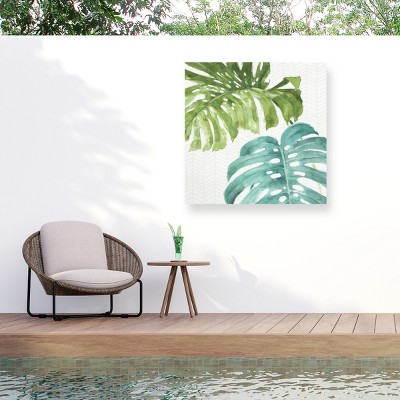 "Mixed Greens Lxxvi" Outdoor Canvas