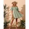 Allegra K Women's Off The Shoulder Casual Puff Sleeve Mini Floral Dress - 3 of 4