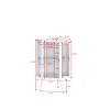 INFURNIC Decorative Storage Cabinets Corner Cabinet with Tempered Glass Door and Shelves for Living Room Bathroom, White, 22.25"*16.54"*31.5" - 3 of 4