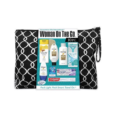 Convenience Kits International Women&#39;s Travel Bath and Body Kit - Trial Size - 10pc