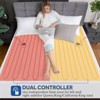 Itopfox Heated Mattress Pad with Zone Heating, Dual Controller & Auto Shut Off, Knitted Breathable Electric Bed Warmer for Comfortable Sleep - 3 of 4