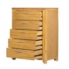 NicBex 5/6 Drawer Dresser for Bedroom,Wood Storage Dresser Clothes Organizer for Living Room,Hallway,Entryway,Brown - 2 of 4