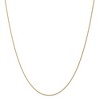 Black Bow Jewelry 1mm 10k Yellow Gold Solid Wheat Chain Necklace - image 3 of 4