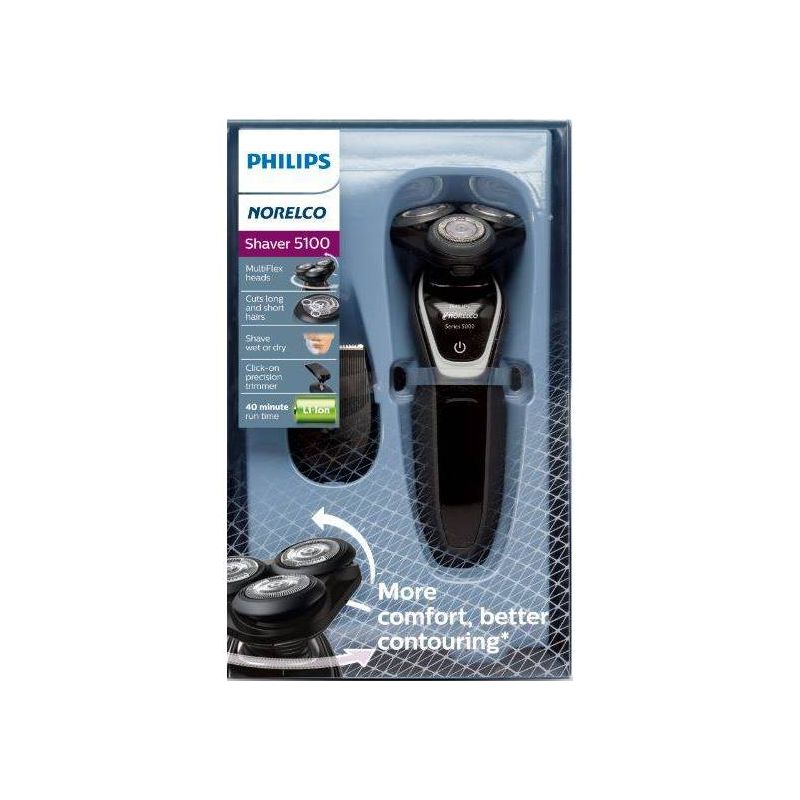 Philips Norelco Series 5100 Wet & Dry Men's Rechargeable Electric Shaver - S5210/81, 3 of 10