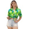 HAPPY BAY Hawaiian Shirts Womens Loose Blouses Short Sleeve Vacation Casual Dressy Relaxed Fit Holidays Bohemian Summer Button Down Party - 3 of 4