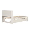 Twin Size Bed Frame, Wood Platform Bed Frame With Double Layered Storage Headboard, USB Port, 2 Sliding Drawers, Bed Frame, No Box Spring Needed - 4 of 4