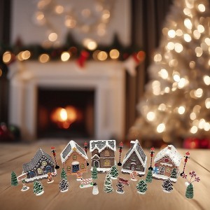 y Holiday Village クリスマスデコレーション Wizardi Christmas Village Set - Holiday Hearth F07N5-4 : Target
