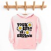 The Juniper Shop SmileyWorld Your Best Is Enough Floral Toddler Hoodie - 3 of 4