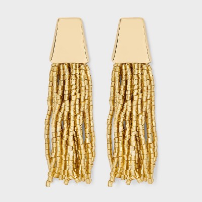 SUGARFIX by BaubleBar Beaded Tassel Statement Earrings