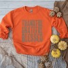 Thankful Grateful Blessed Block Distressed - Women's Graphic Sweatshirt - 3 of 4