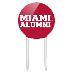 Miami University RedHawks Alumn Acrylic Cake Topper Party Decoration for Wedding Anniversary Birthday Graduation - 1 of 4